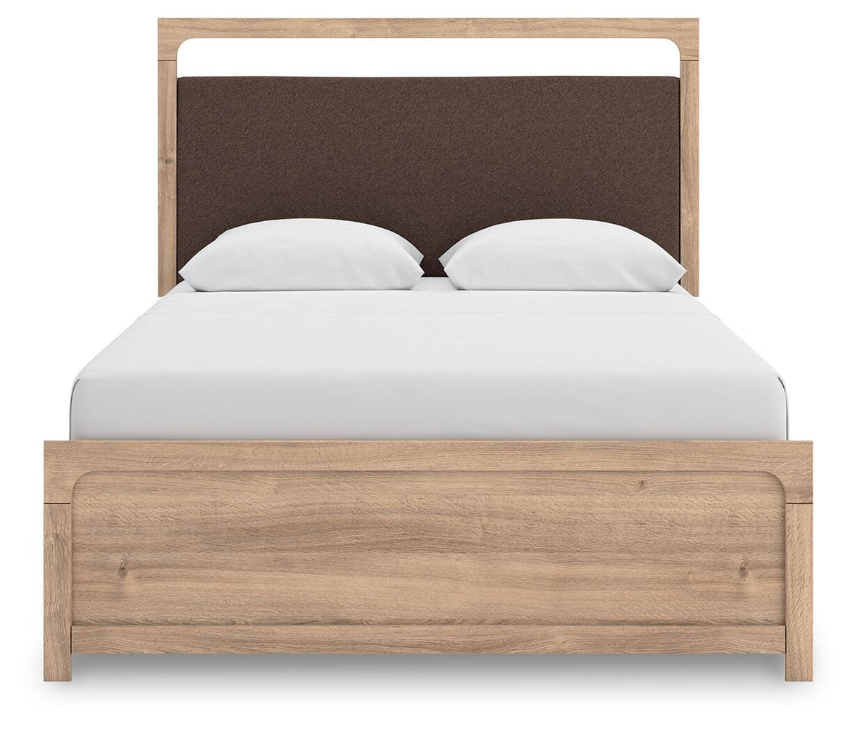 Kinlanni Queen Upholstered Panel Bed, Dresser and Mirror - PCB1360B13