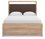 Kinlanni Queen Upholstered Panel Bed, Dresser and Mirror - PCB1360B13