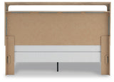 Kinlanni King Upholstered Panel Bed, Dresser, Mirror and Nightstand - B1360B18