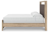 Kinlanni King Upholstered Panel Bed, Dresser, Mirror and Nightstand - B1360B18