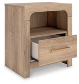 Kinlanni Queen Panel Bed, Dresser, Mirror and Nightstand - PCB1360B17