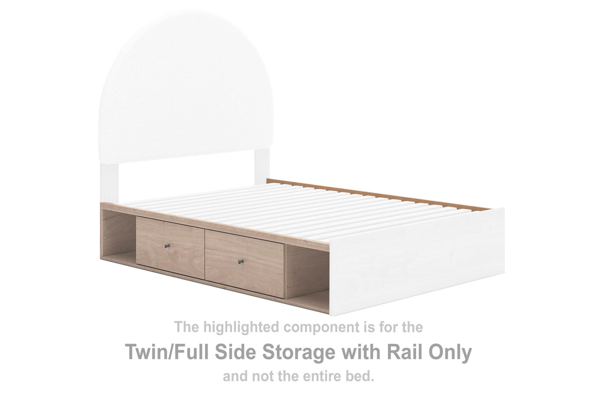 Arloster Twin/Full Side Storage with Rail - PCB1566-150
