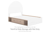 Arloster Twin/Full Side Storage with Rail - PCB1566-150