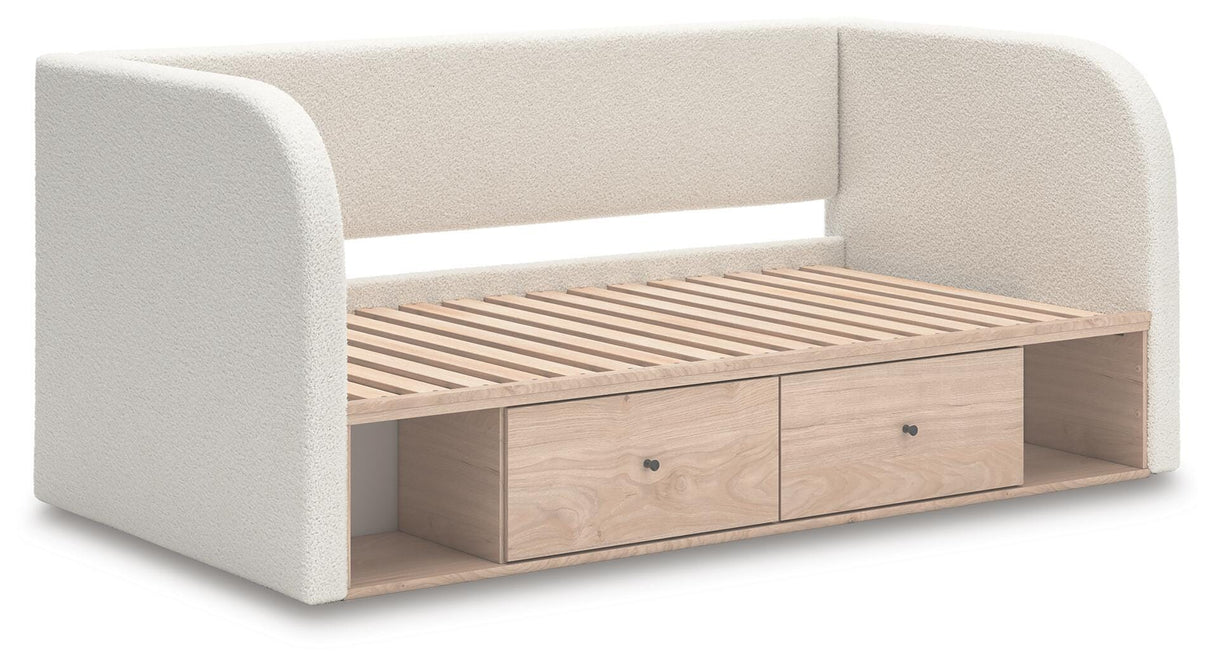 Arloster Twin Upholstered Day Bed with Storage - PCB1566B9