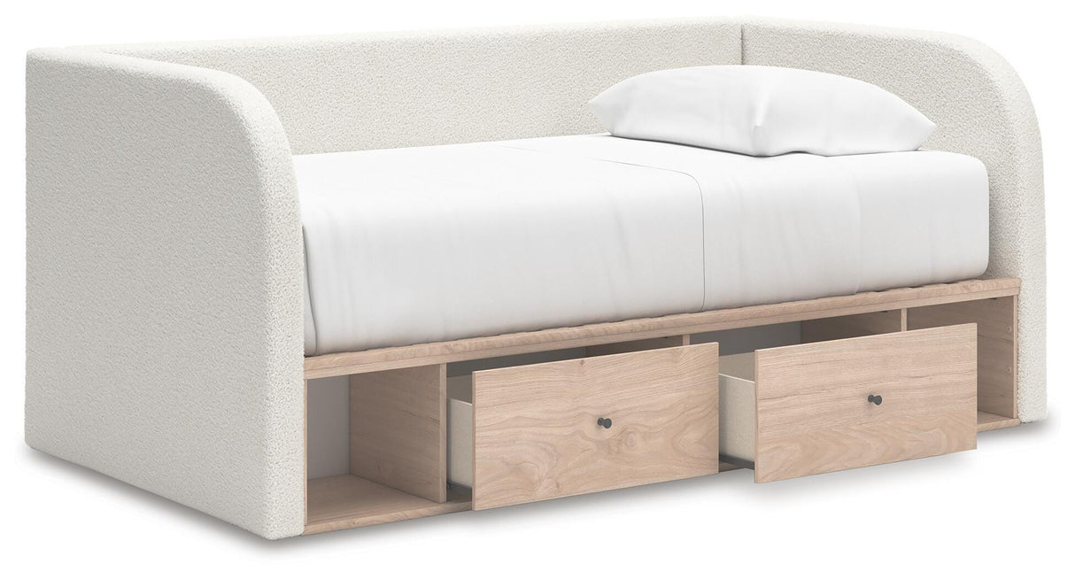 Arloster Twin Upholstered Day Bed with Storage - PCB1566B9