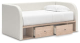 Arloster Twin Upholstered Day Bed with Storage - PCB1566B9