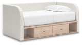 Arloster Twin Upholstered Day Bed with Storage - PCB1566B9