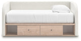 Arloster Twin Upholstered Day Bed with Storage - PCB1566B9