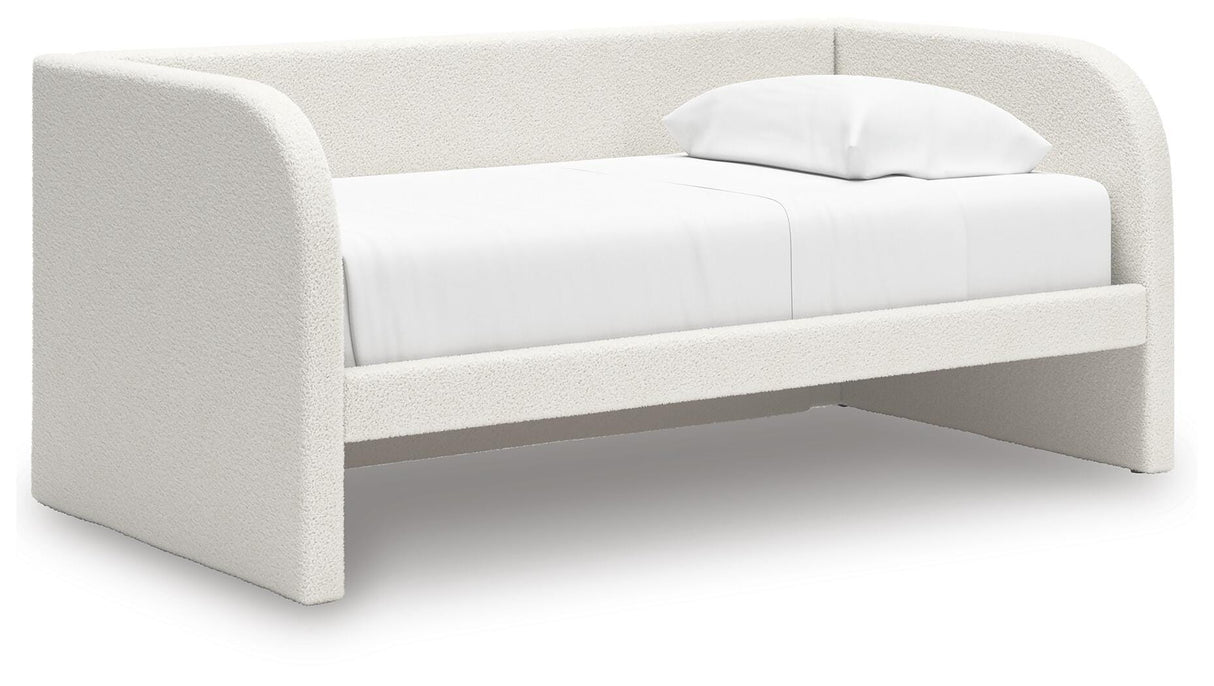 Arloster Twin Upholstered Day Bed, Dresser and Mirror - PCB1566B14