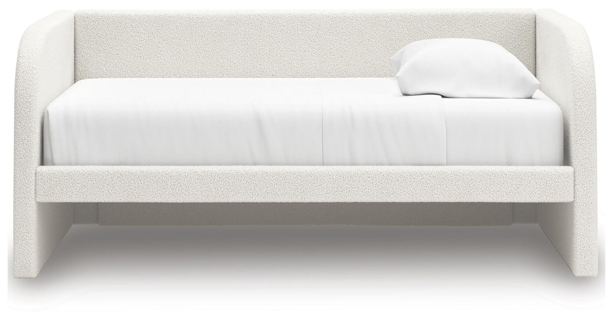 Arloster Twin Upholstered Day Bed, Dresser and Mirror - PCB1566B14