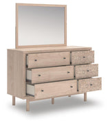 Arloster Full Upholstered Day Bed, Dresser and Mirror - PCB1566B15