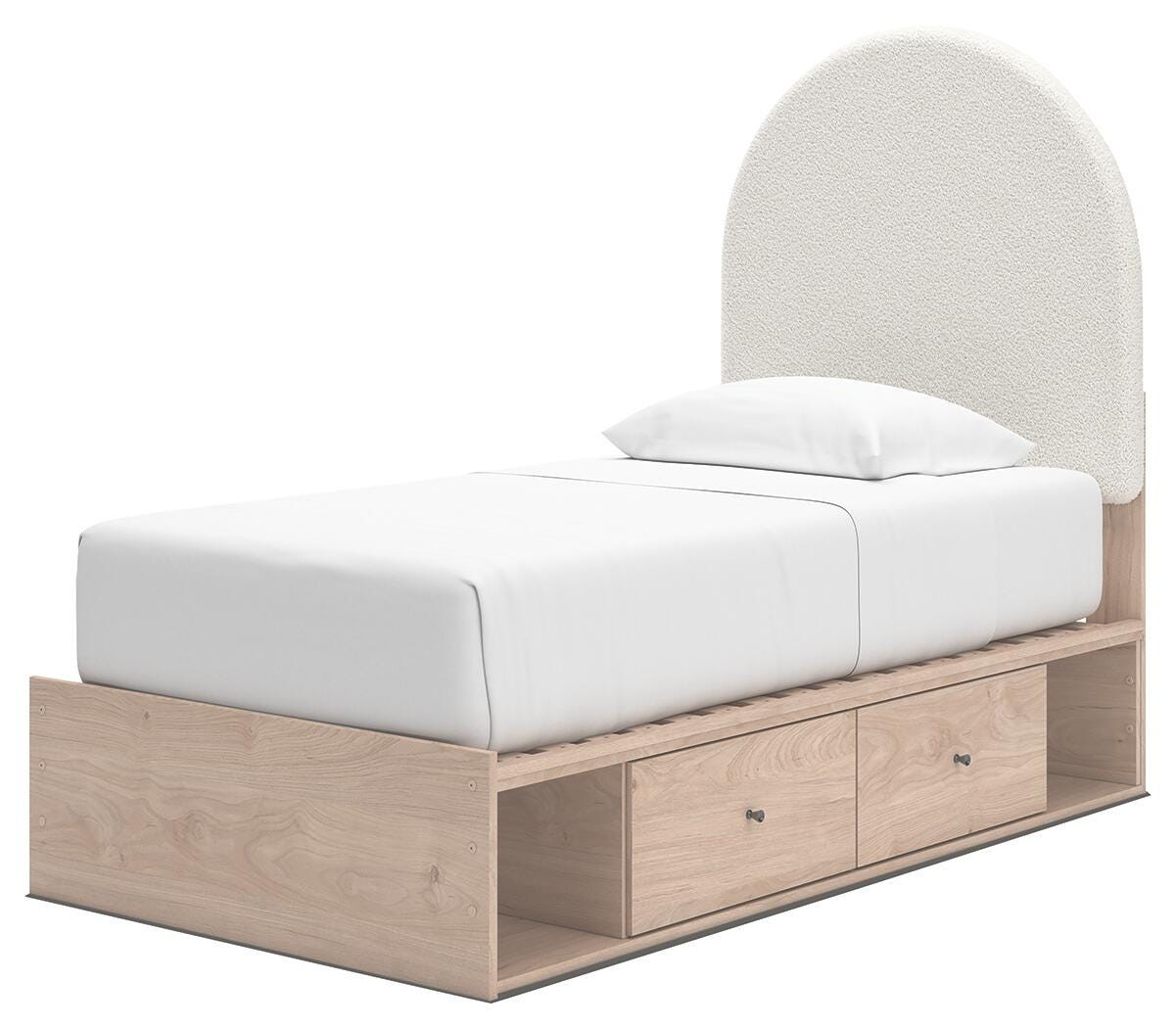 Arloster Twin Upholstered Panel Bed with Storage - PCB1566B6