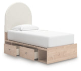 Arloster Twin Upholstered Panel Bed with Storage - PCB1566B6