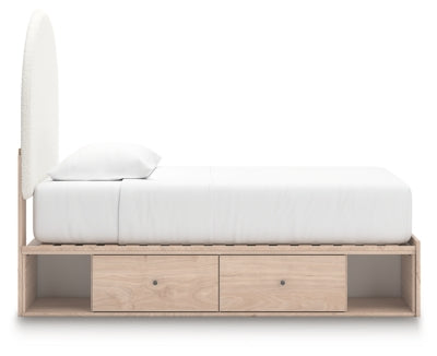 Arloster Twin Upholstered Panel Bed with Storage - PCB1566B6