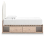 Arloster Twin Upholstered Panel Bed with Storage - PCB1566B6