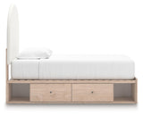 Arloster Twin Upholstered Panel Bed with Storage - PCB1566B6