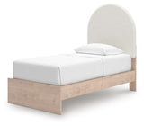Arloster Twin Upholstered Panel Bed - PCB1566B2