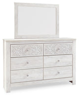 Paxberry King Panel Bed, Dresser, Mirror and Nightstand - B181B33