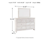 Paxberry Dresser and Mirror - B181B8