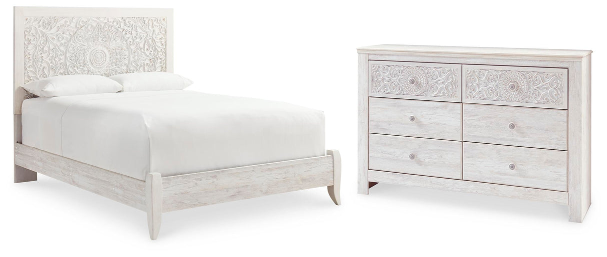 Paxberry Queen Panel Bed and Dresser - B181B19