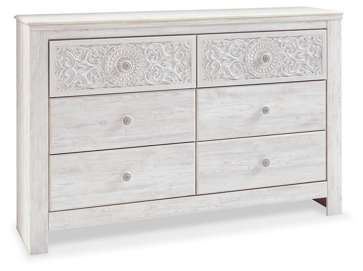 Paxberry Queen Panel Bed, Dresser and Chest - B181B34