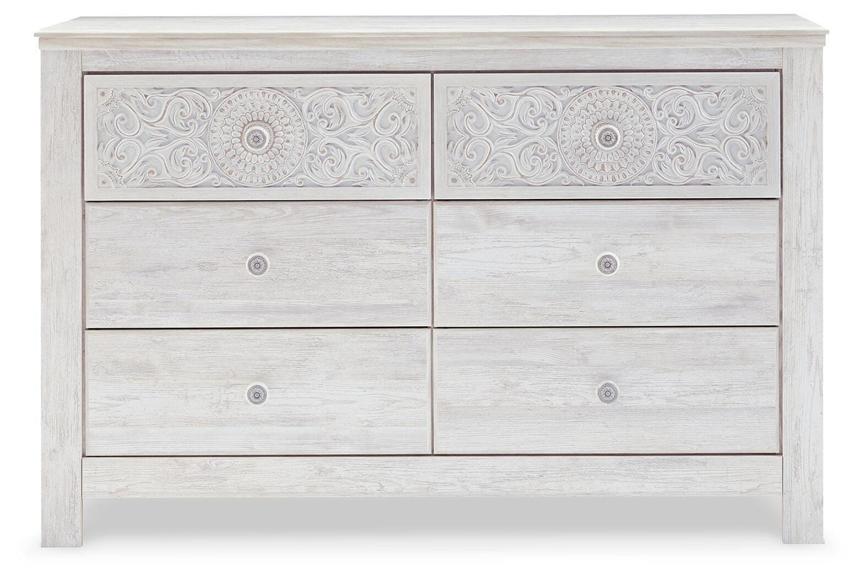 Paxberry Queen Panel Bed, Dresser, 2 Chests and 2 Nightstands - B181B31