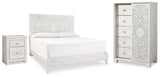Paxberry King Panel Bed, Chest and Nightstand - B181B32