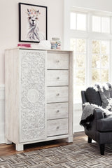 Paxberry Queen Panel Bed, Dresser and Chest - B181B34