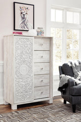 Paxberry Queen Panel Bed, Dresser and Chest - B181B34