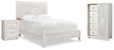 Paxberry Queen Panel Bed, Chest and Nightstand - B181B28