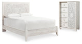 Paxberry Queen Panel Bed and Chest - B181B21
