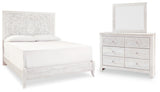Paxberry King Panel Bed, Dresser and Mirror - B181B9