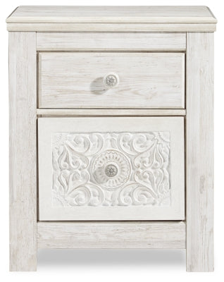 Paxberry Full Panel Bed and Nightstand - B181B20