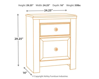 Paxberry Full Panel Bed, Chest and Nightstand - B181B22