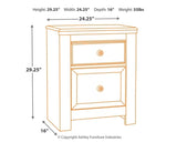 Paxberry Full Panel Bed, Chest and Nightstand - B181B22