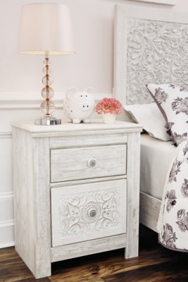 Paxberry King Panel Bed, Dresser, Mirror and Nightstand - B181B33