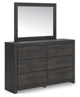 Hollivern Queen Panel Bed, Dresser, Mirror and Nightstand - PCB2108B25