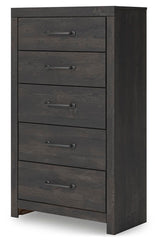 Hollivern Twin Panel Storage Bed, Dresser, Mirror and Chest - PCB2108B26
