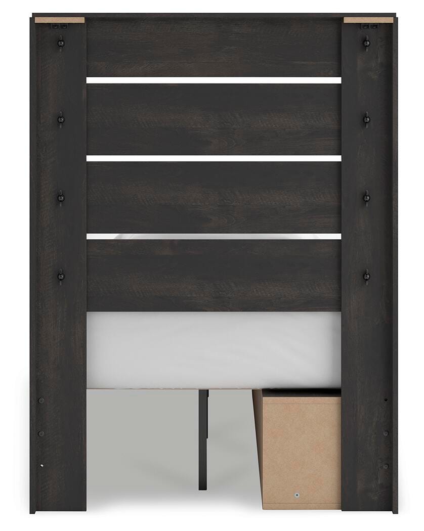 Hollivern Twin Panel Storage Bed, Dresser, Mirror and Chest - PCB2108B26