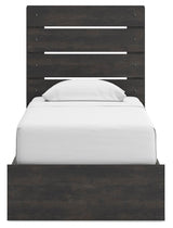 Hollivern Twin Panel Bed with Storage - PCB2108B18