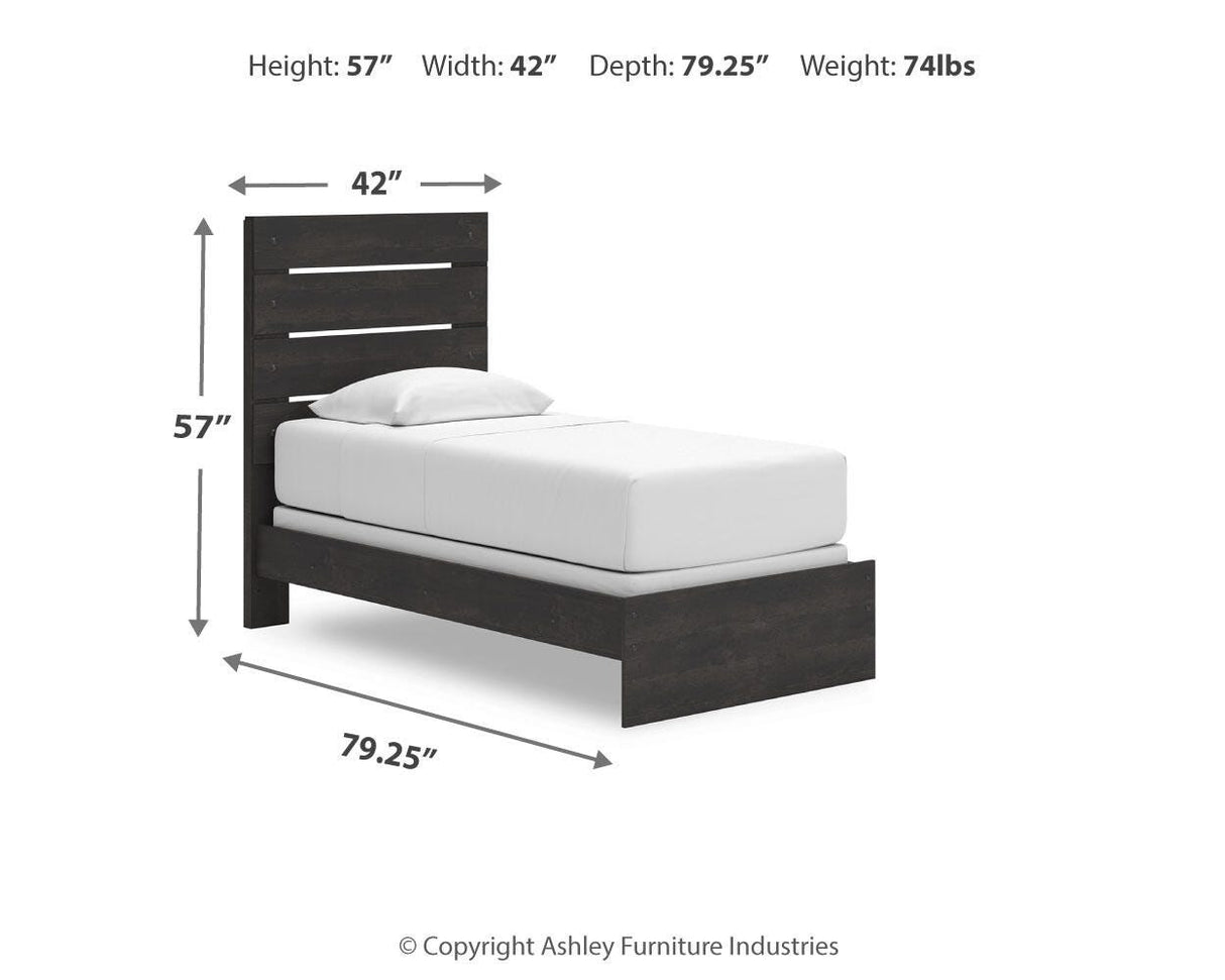 Hollivern Twin Panel Bed - PCB2108B11