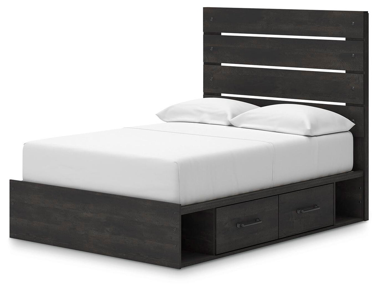 Hollivern Full Panel Bed with Storage - PCB2108B16