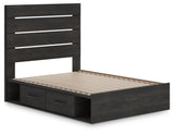 Hollivern Full Panel Bed with Storage - PCB2108B16