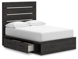Hollivern Full Panel Bed with Storage - PCB2108B16