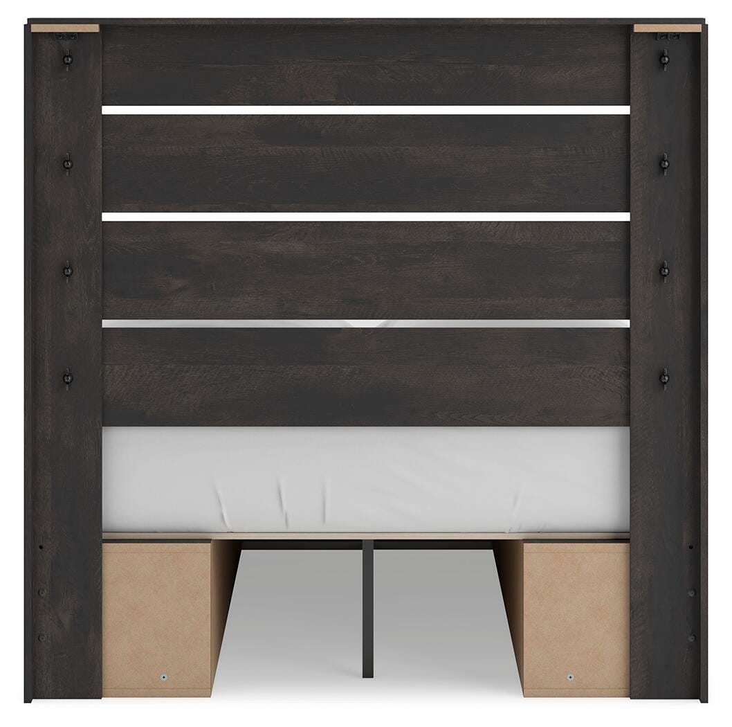 Hollivern Full Panel Bed with Storage - PCB2108B16