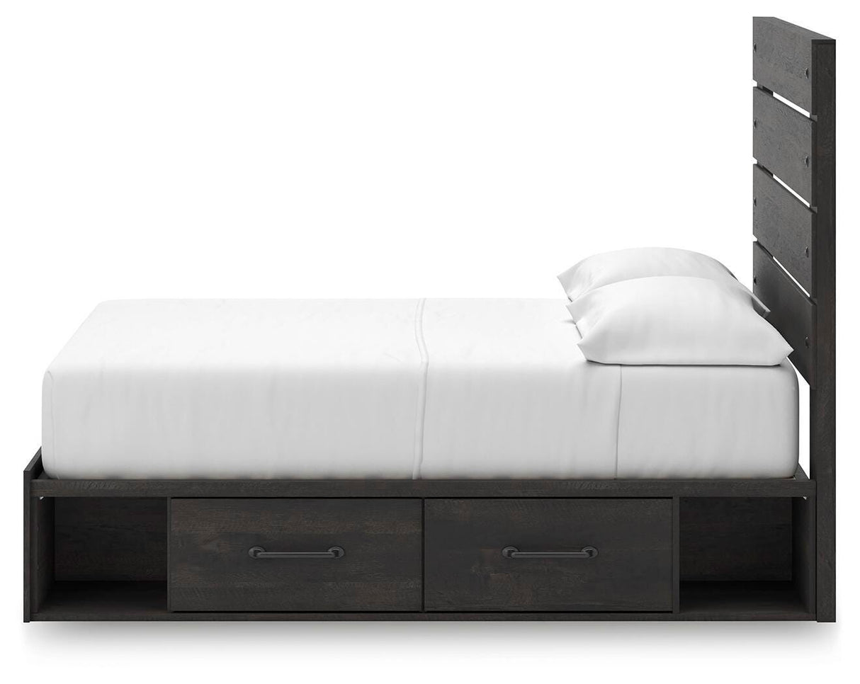 Hollivern Full Panel Bed with Storage - PCB2108B16