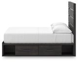 Hollivern Full Panel Bed with Storage - PCB2108B16