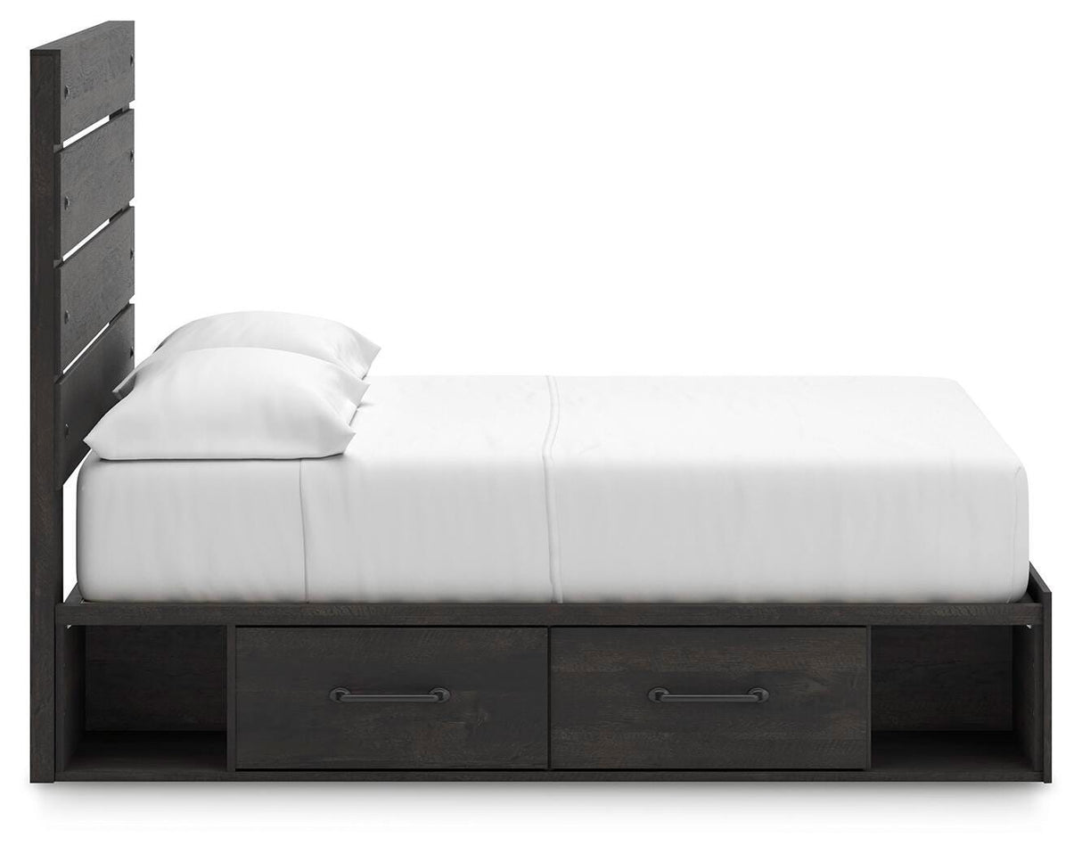 Hollivern Full Panel Bed with Storage - PCB2108B16