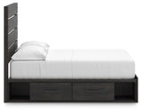 Hollivern Full Panel Bed with Storage - PCB2108B16