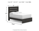 Hollivern Full Panel Bed - PCB2108B12